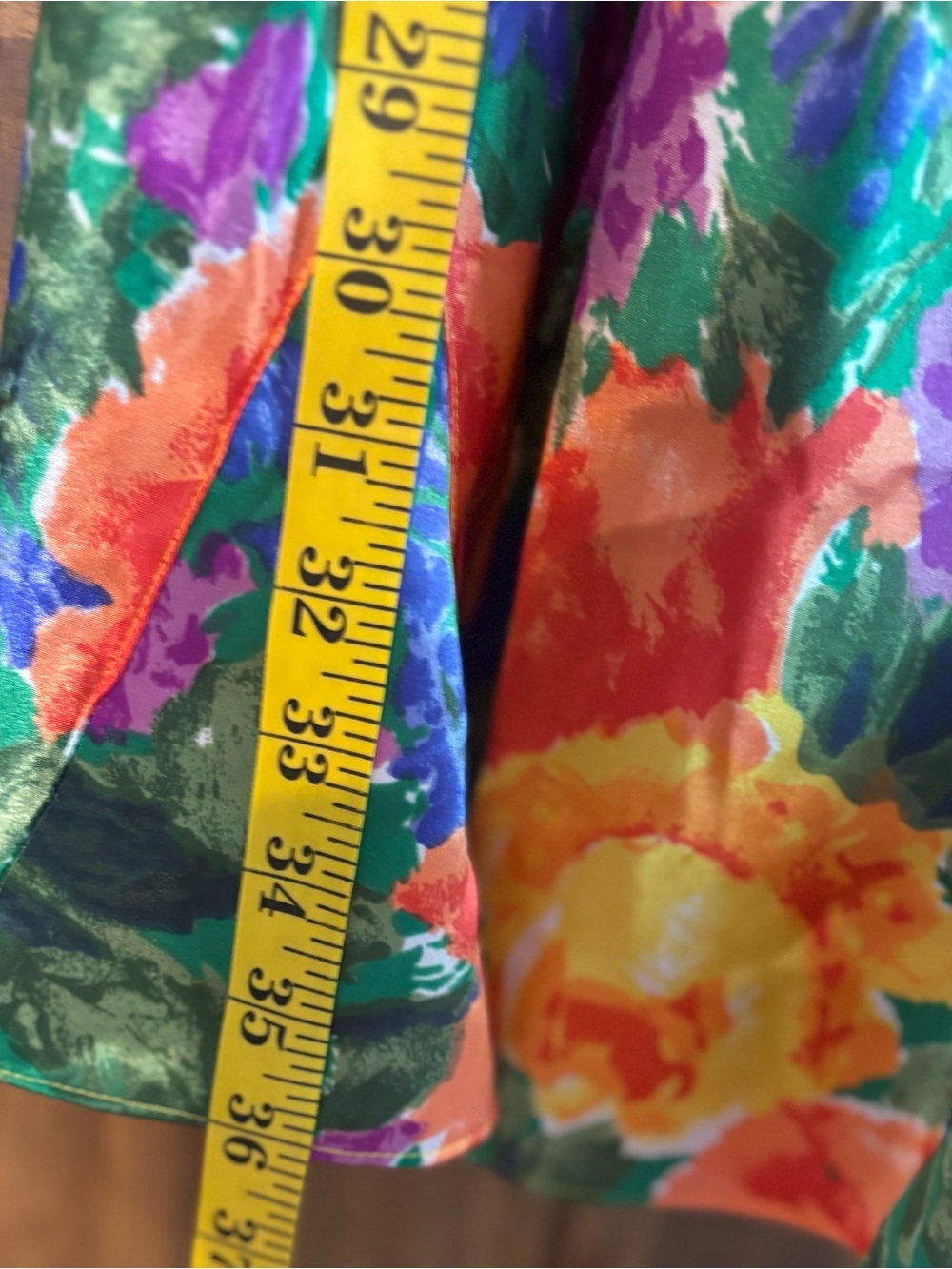 Vintage 90s Victoria’s Secret Gold Label vivid Floral Satin Robe Slip Set Size L - Picture 9 of 15
